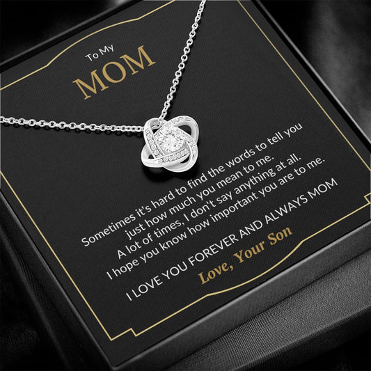 To My Mom Pendant Necklace | Gift From Son